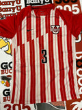 Red and white jersey #3