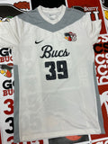 White jersey gray neck #39