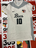 White jersey gray neck #10