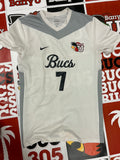 White jersey gray neck #7