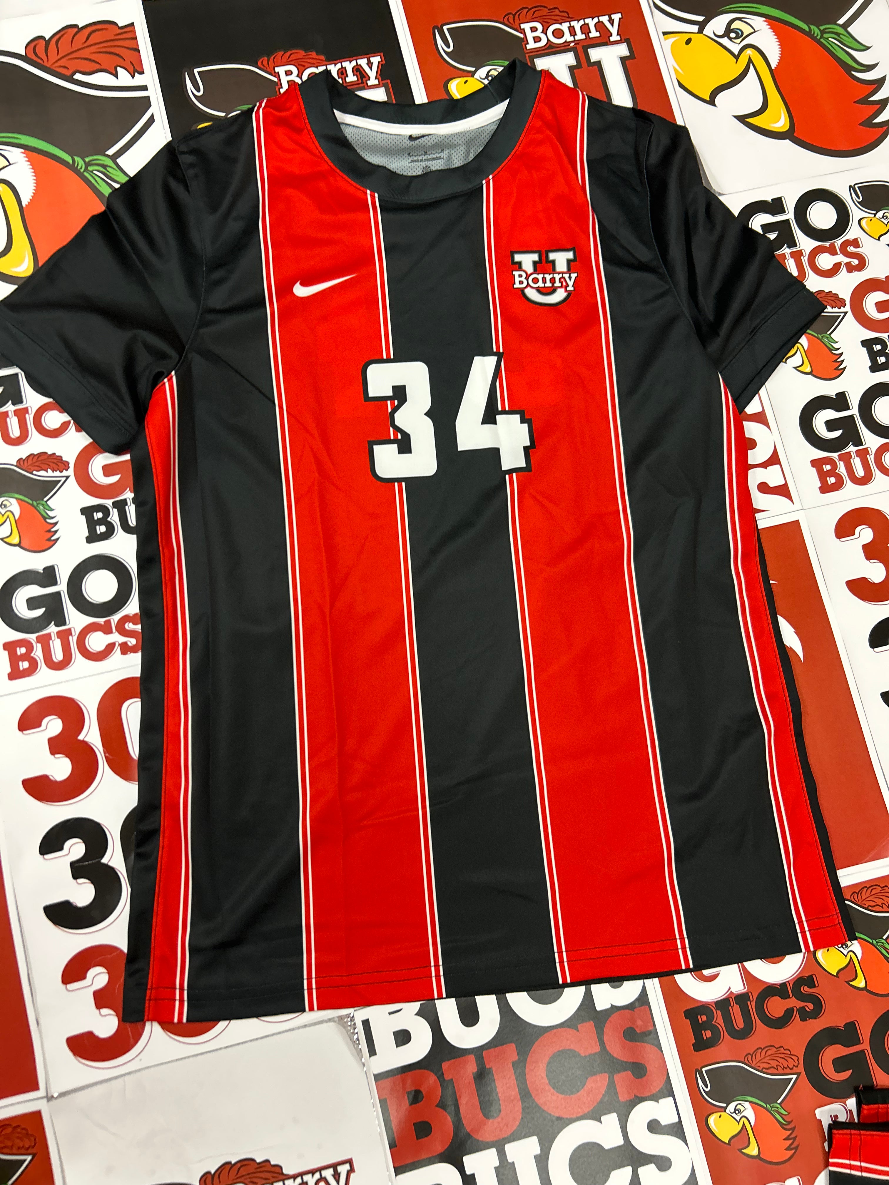 Red & Black jersey #34